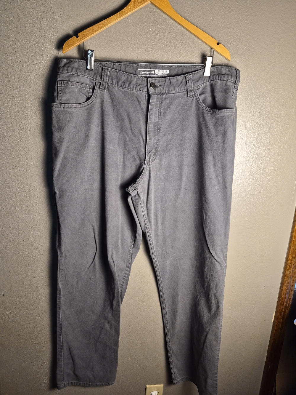 Carhartt Relaxed Fit Gray Work Pants
